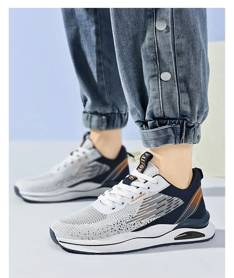 2024 Shoes Men's Fall Sneakers Trendy Hundred Mesh Breathable Shoes Casual Men's