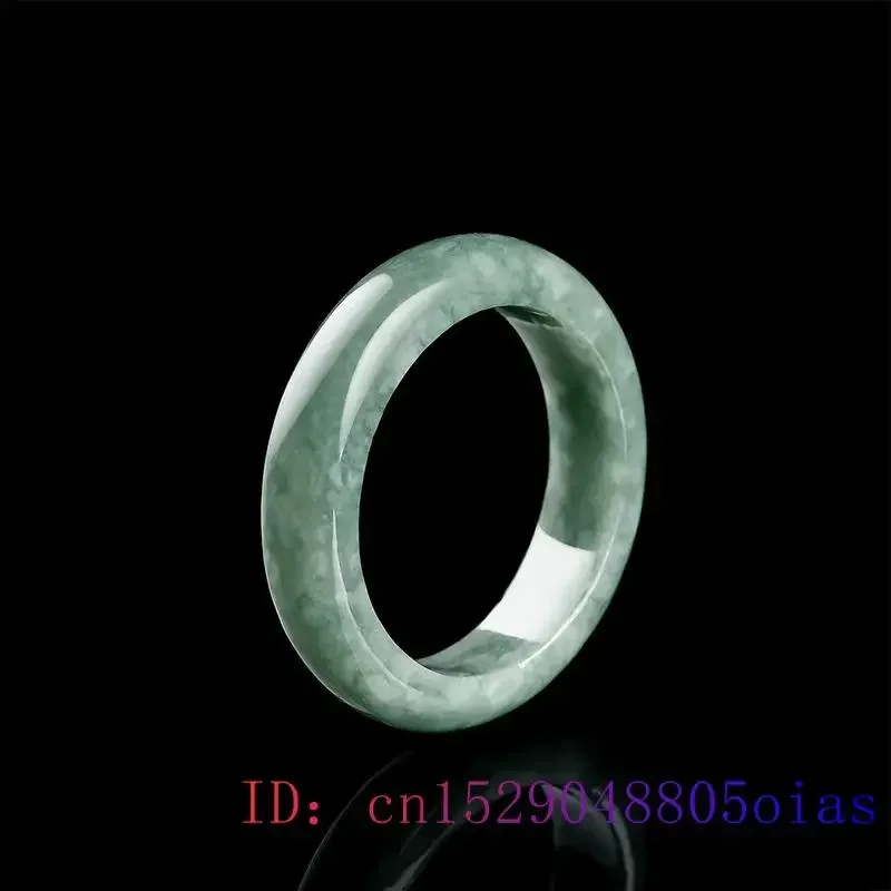 Burmese Jade Rings for Women Accessories Emerald Gifts Amulets Natural Jewelry Charm Amulet Designer Green Jadeite Gift Charms