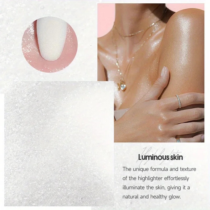 Fairy Powder Highlighter Stick - Shimmering Contour Blush for and Defining Your Features 240620