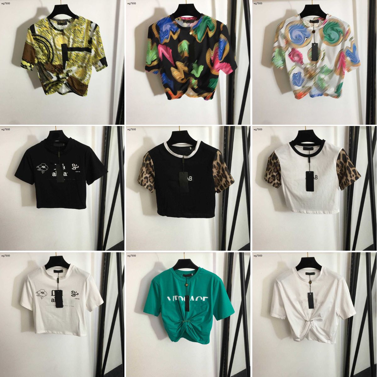 designer t shirt women summer tshirt for women Leisure Hip Hop Trendy Loose T-shirt Letter Print Couple Short sleeve t-shirt womens clothes