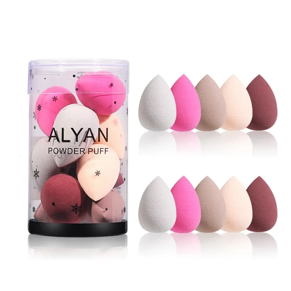10pcs Makeup Blender Cosmetic Puff Dry and Wet Sponge Mini Beauty Egg Cushion Foundation Powder Beauty Tool Make Up Accessories 240620