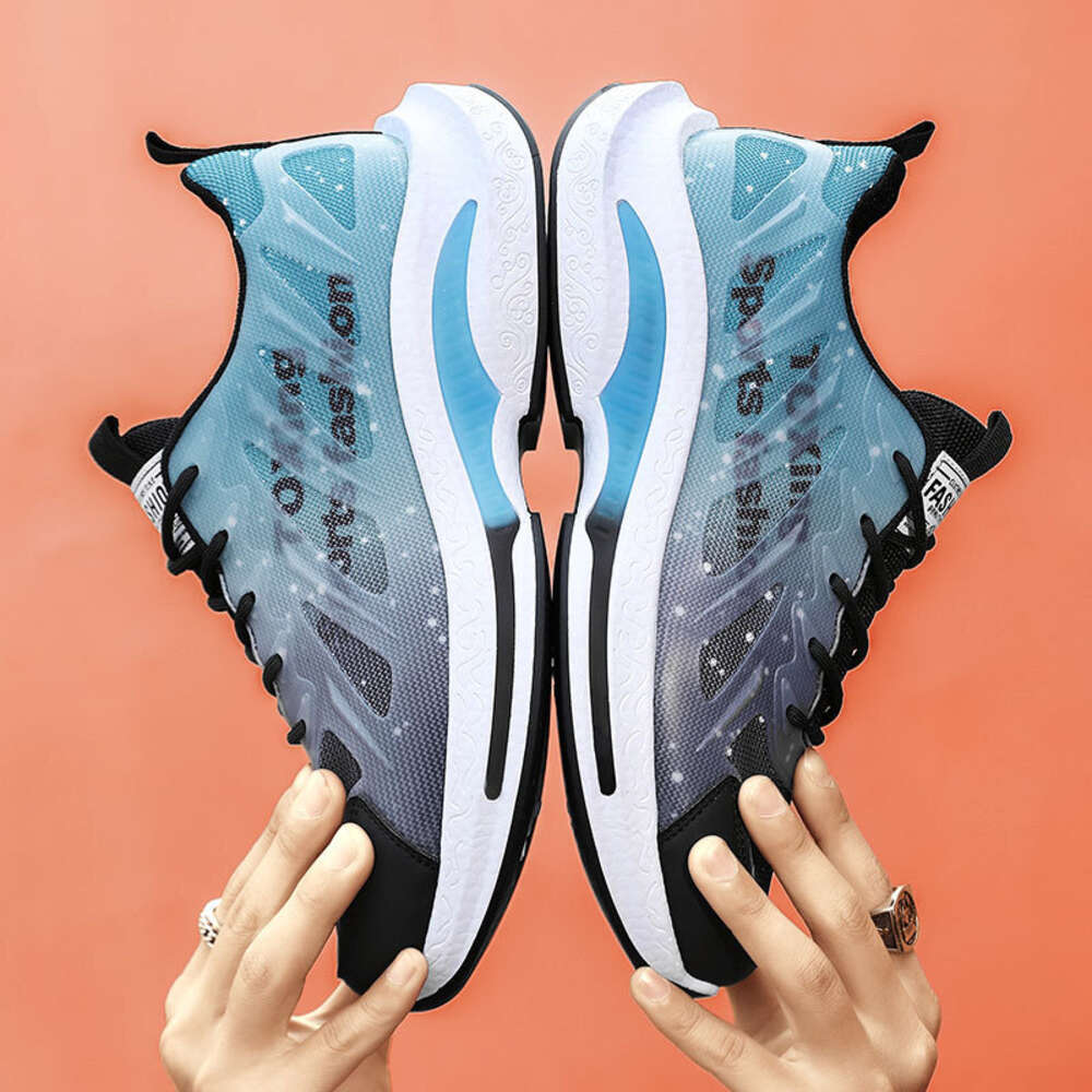 Ddmysports Men S Seasonal Fly Woven Breathable Mesh Running Shoes Korean Version Fashionable Student Casual Men Sports OUTDOOR