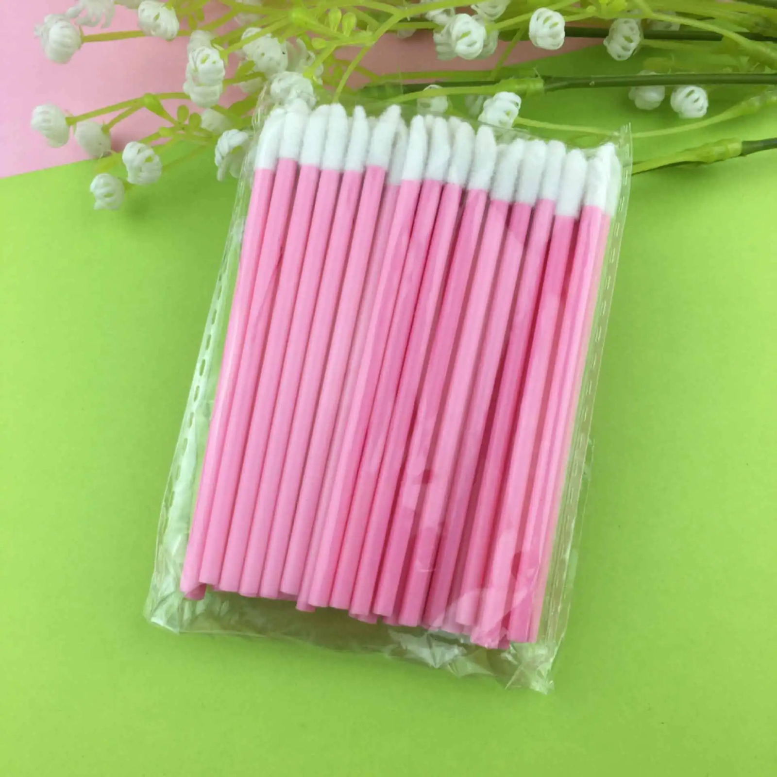 5/50pcs Disposable Cosmetic Lip Brush Lipstick Lip Glossy Wands Pen Cleaner Applicator Eyeshadow Gloss Makeup Brushes Tools 240620