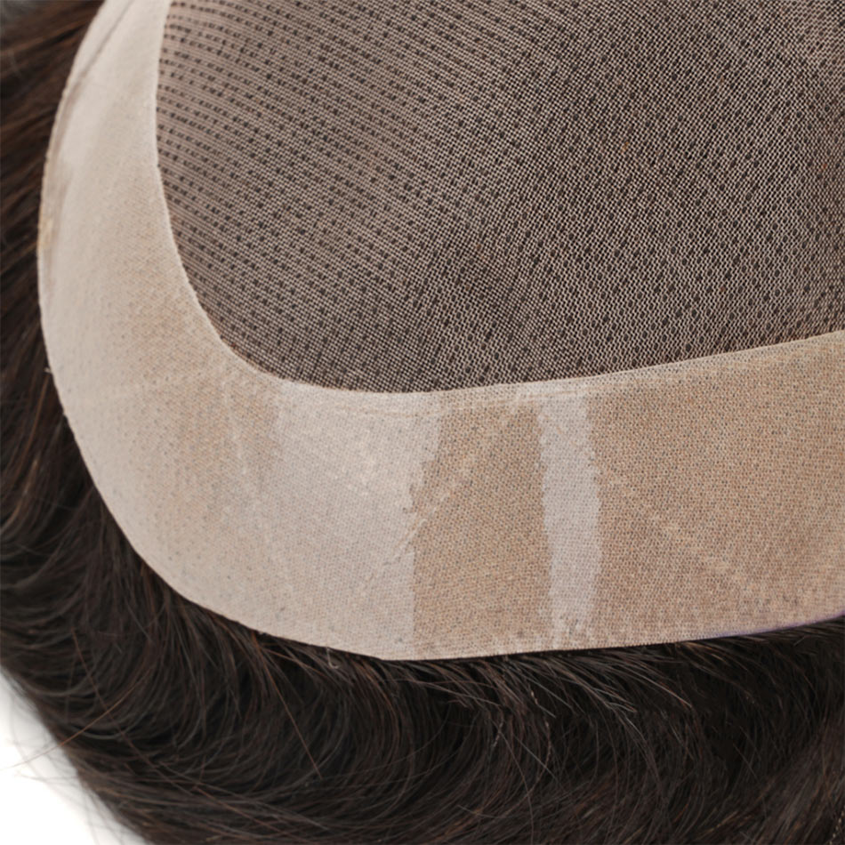 Men Toupee Man Wig Fine Mono Durable Men's Capillary Prothesis Natural Hairpiece Prosthetic Hair Male Wig Human Hair System Unit