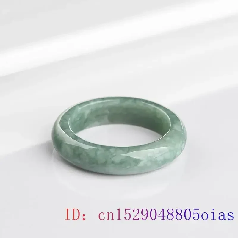 Burmese Jade Rings for Women Accessories Emerald Gifts Amulets Natural Jewelry Charm Amulet Designer Green Jadeite Gift Charms