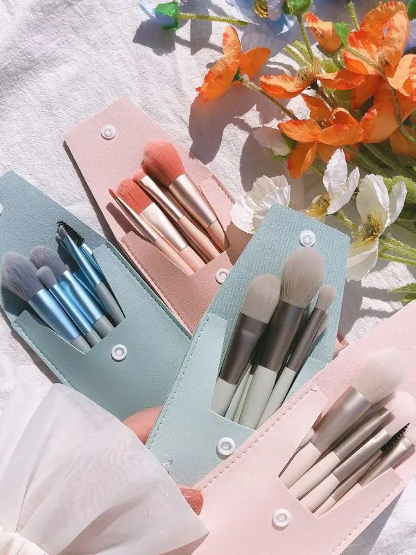 8Pcs Makeup Brush Set Makeup Concealer Brush Blush Loose Powder Brush Eye Shadow Highlighter Foundation Brush Beauty Tools 240620