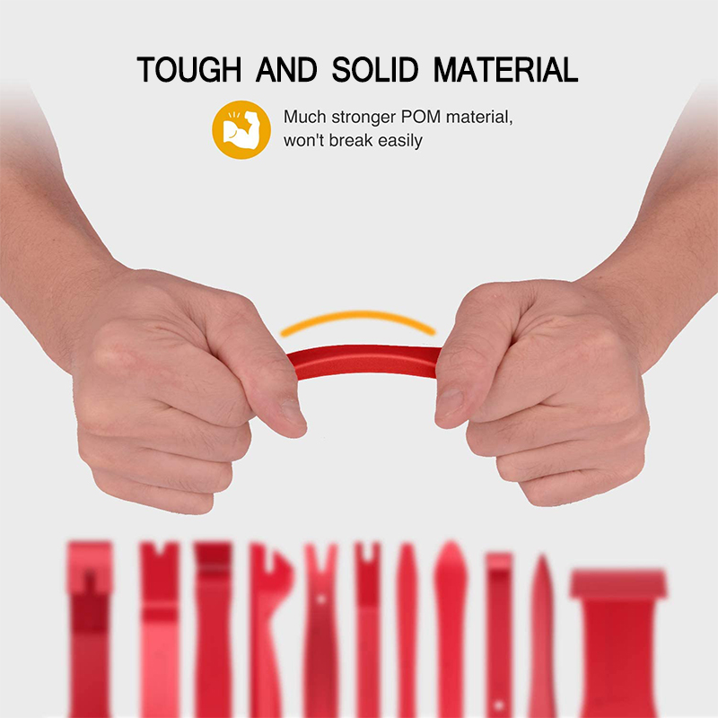 Car Trim Removal Tool Kit 11Pcs Door Panel Remover Tools for Auto Upholstery Repair Dashboard Audio Console Radio Installer