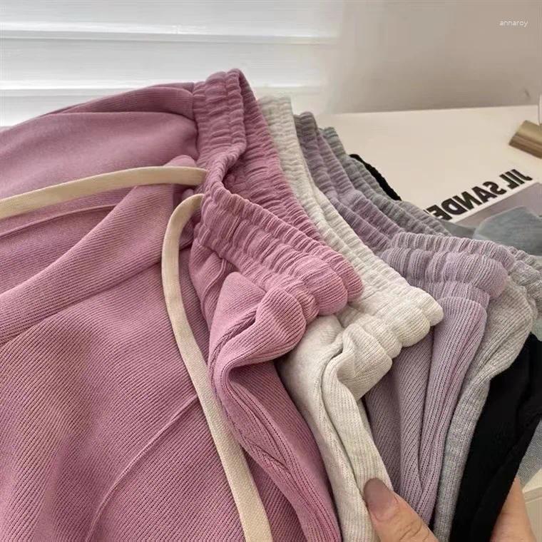 Womens Shorts Summer Thin Style Sweatshorts Women Gym Fitness Running Loose Casual Wide Leg High Waist A-word Sports Pants