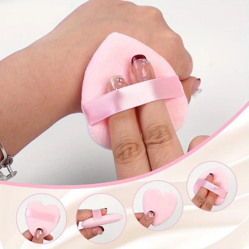 20 PCS Soft Love Heart Shape Makeup Puffs Sponges For Loose Powder Cosmetics Foundation Face Body Powder Puff 240620