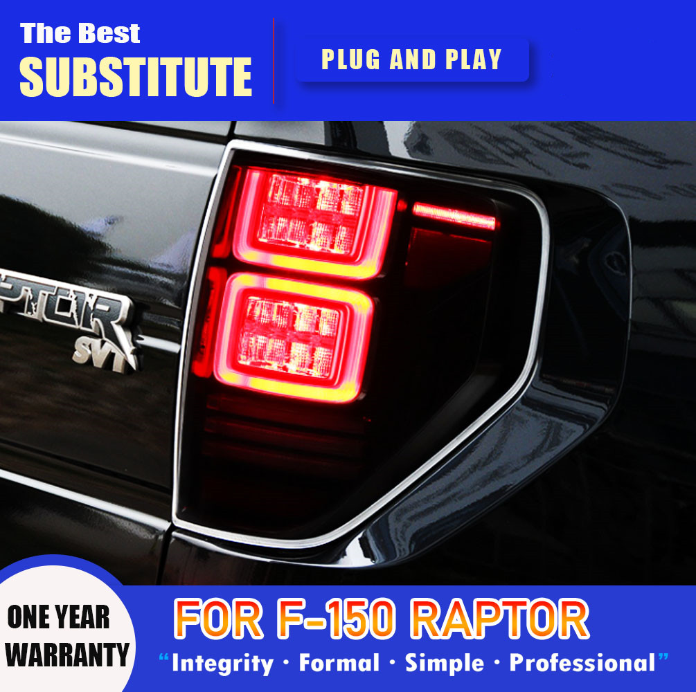 LED Taillight for Ford F-150 Raptor 2008-2013 LED Rear Tail Light Brake Warning Lamp Auto Part Taillight Assembly