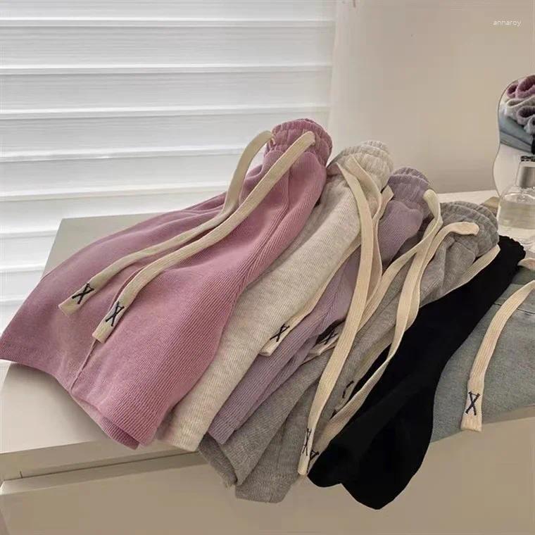 Womens Shorts Summer Thin Style Sweatshorts Women Gym Fitness Running Loose Casual Wide Leg High Waist A-word Sports Pants