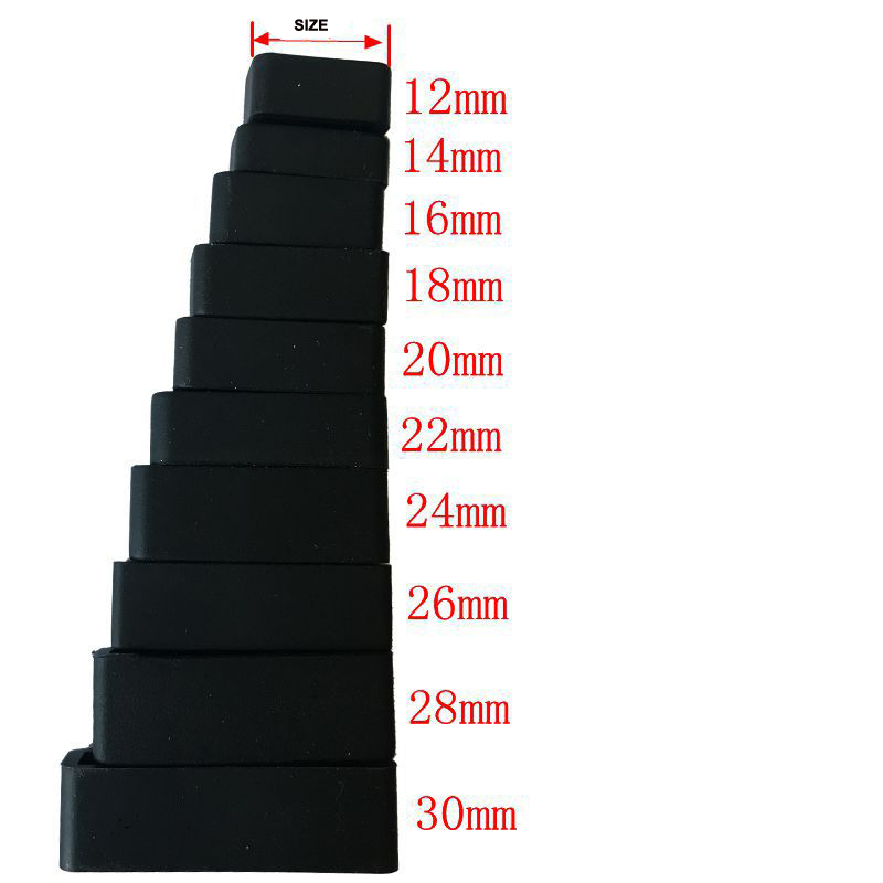 Hot 2-10pcs Black Watchband 12 16 18 20 22 24 26 28 30mm Watch Strap Band Keeper Loop Security Holder Retainer Ring Accessories