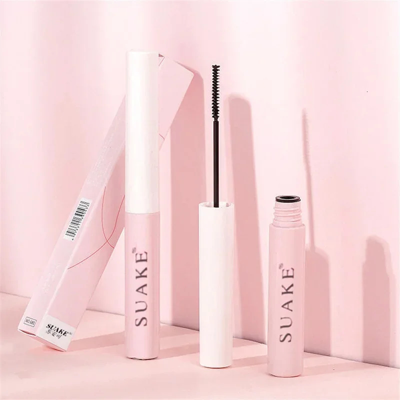 Ultra-fine Mascara Curl Thick Lengthening Eyelash Mascara Waterproof Non-smudge Brown Natural Curling Fine Brush Mascara Makeup 240709