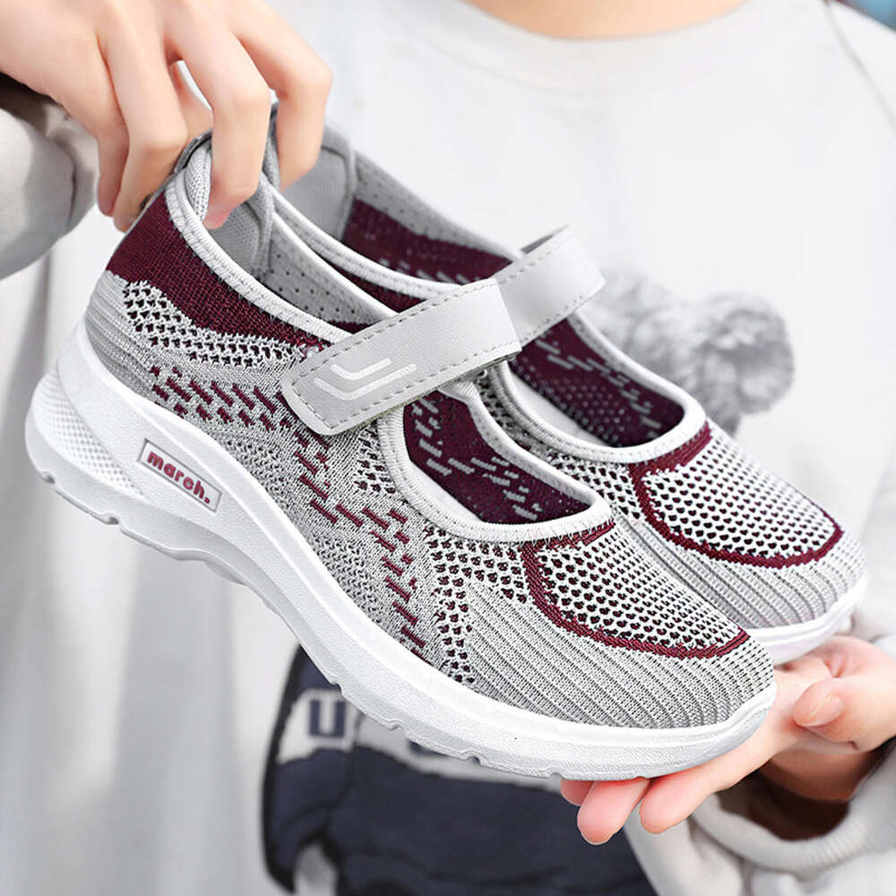 Ddmyoutdoor Shoes Women New Summer Styles For Middle Aged And Elderly Mothers Soft Soled Lightweight Walking Shoes Casual Breathable Single Shoes