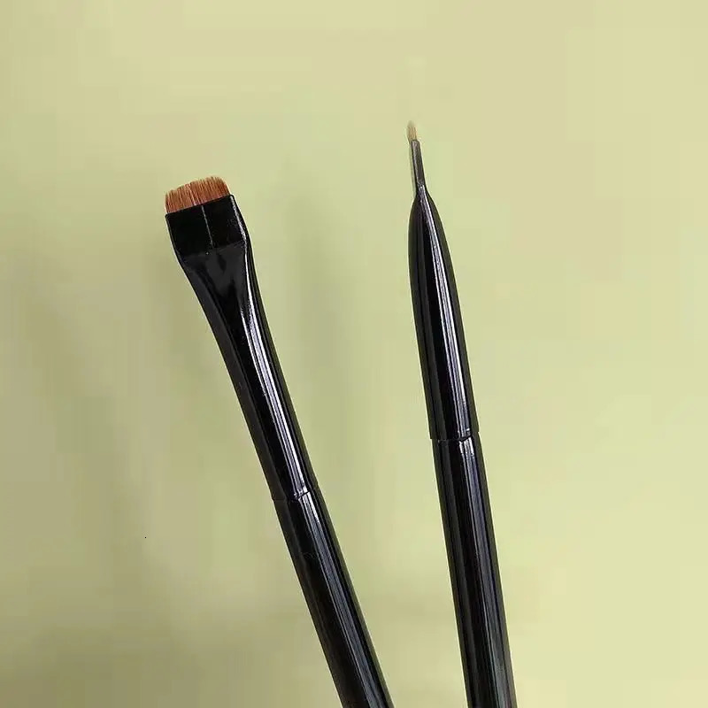 2 pieces/set eyebrow contour brush eyebrow eyeliner brush portable small angle eyebrow brush female makeup tool 240620