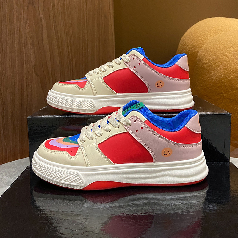 Board Women Ddmysports Spring And Autumn Fashion Thick Soled White Casual Sports Shoes Outdoor