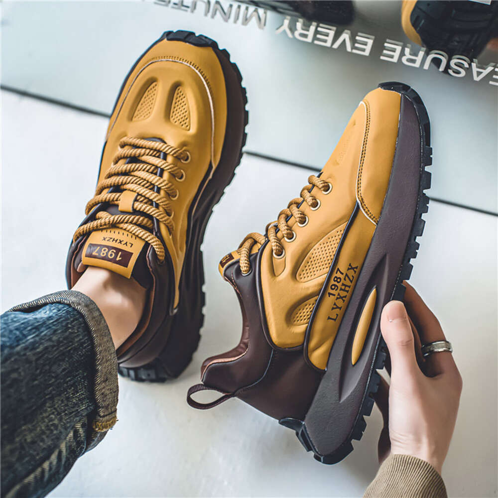 Ddmysports New Forrest Gump Men S Shoes Tiktok In Winter Class Sports Thick Soles High Profile Shoes For Men OUTDOOR