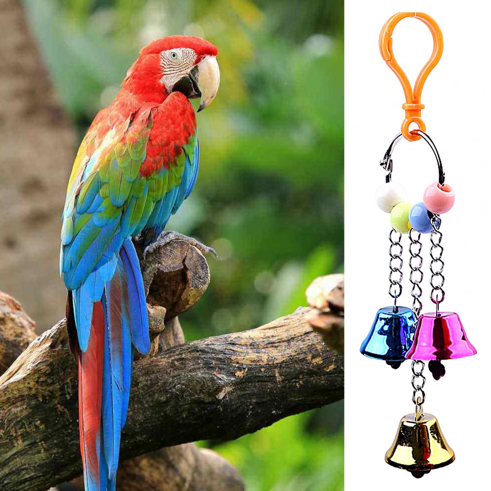 2025 new Bird Scratch-resistant Bite-Resistant Anti-broken Fade-less Lanyard Grinding Mouth Crisp Bell Round Ring Parrot T