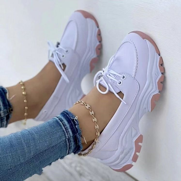 Women's Sandals Sneaker Spring Platform Buckle Brock Large Size Shoes White Trainers Zapatillas Mujer Plataforma