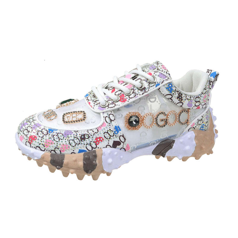 Low cut durian women 2024 new flat sole single shoe with dia inlay, dad for women's casual sports shoes