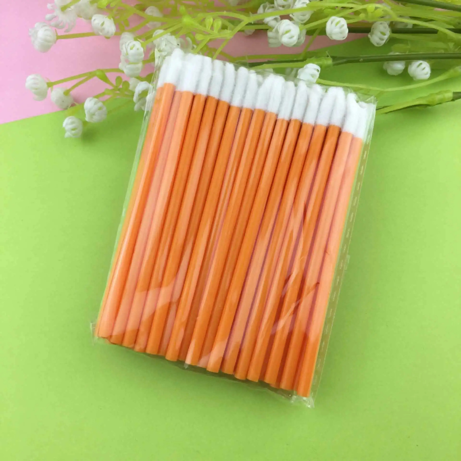 5/50pcs Disposable Cosmetic Lip Brush Lipstick Lip Glossy Wands Pen Cleaner Applicator Eyeshadow Gloss Makeup Brushes Tools 240620