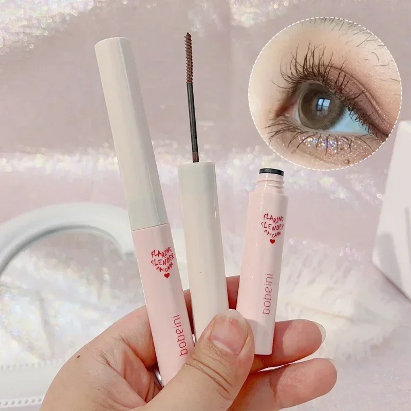 Waterproof Black Brown Mascara Lasting Matte Quick Dry Ultra-fine Brush Lengthening Eyelash Mascara Lash Extension Makeup Tool 240620