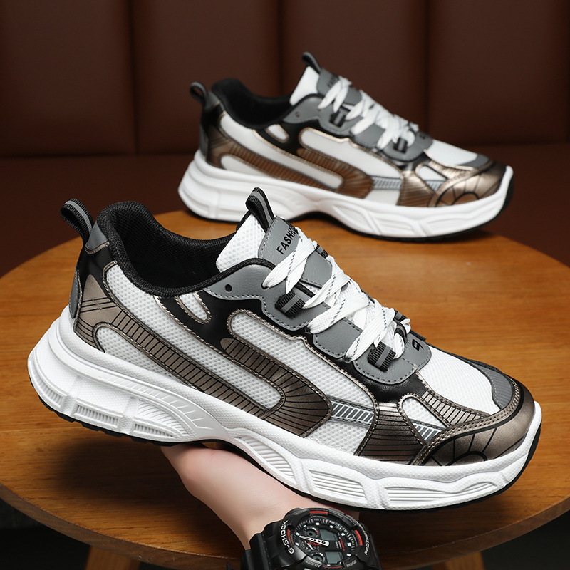 Men Sports Shoes Sneakers Running Shoes New Breathable Thick Sole Fashion Free shipping