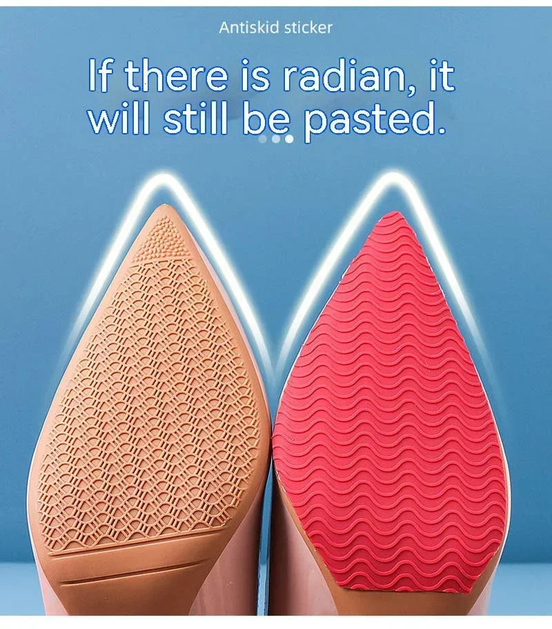 Rubber Shoes Sole Pads for Women High Heel Outsoles Protector Anti-slip Wear-resistant Self-adhesive Sticker Care Bottom Patches 240620