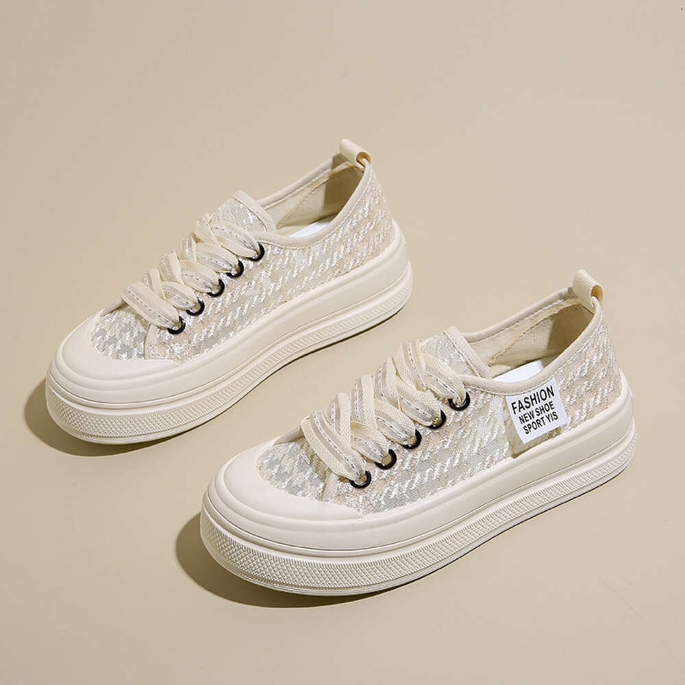Ddmysports Summer New Instagram Korean Edition Ollow Small White Student Thick Sole Versatile Casual Breathable Women S Shoes ZY OUTDOOR