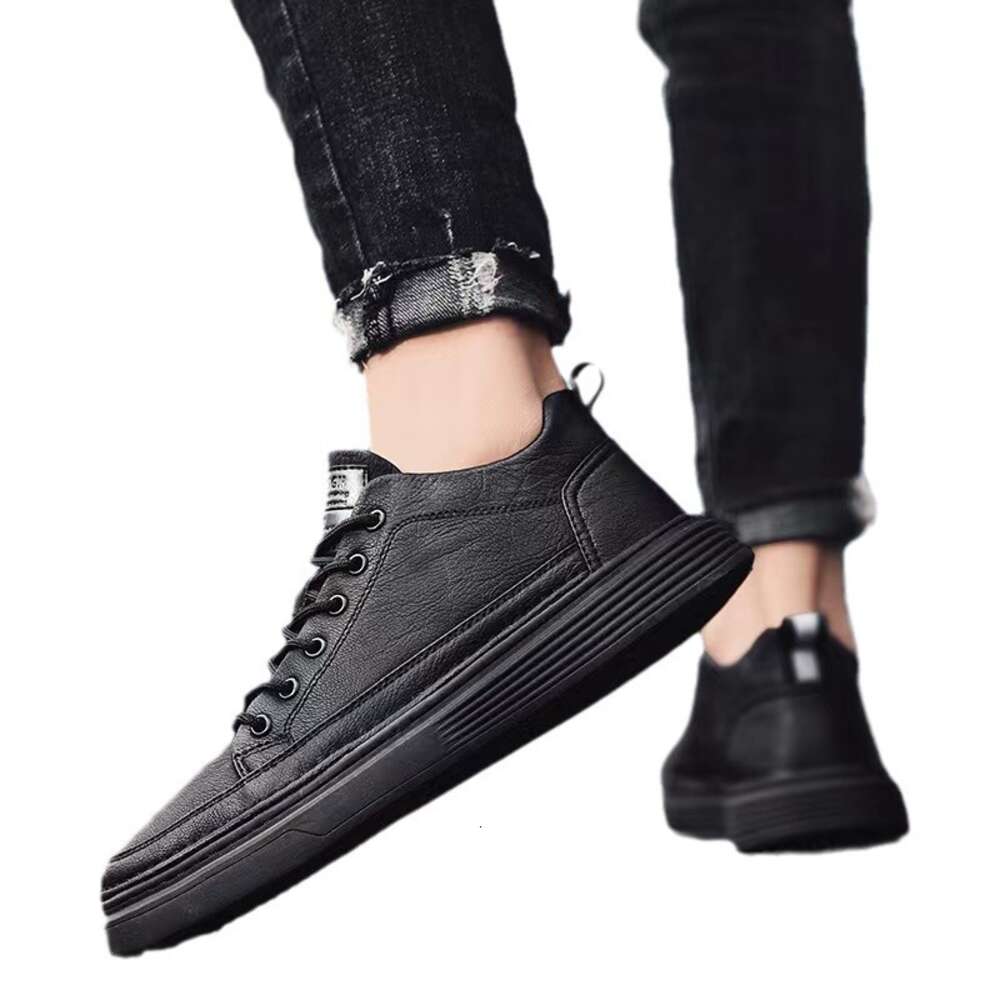 Ddmysports Men S Summer Fashion Casual Leather Chef Horizontal Board Anti Slip Wear Resistant Work Shoes Labor Protection And Trendy OUTDOOR