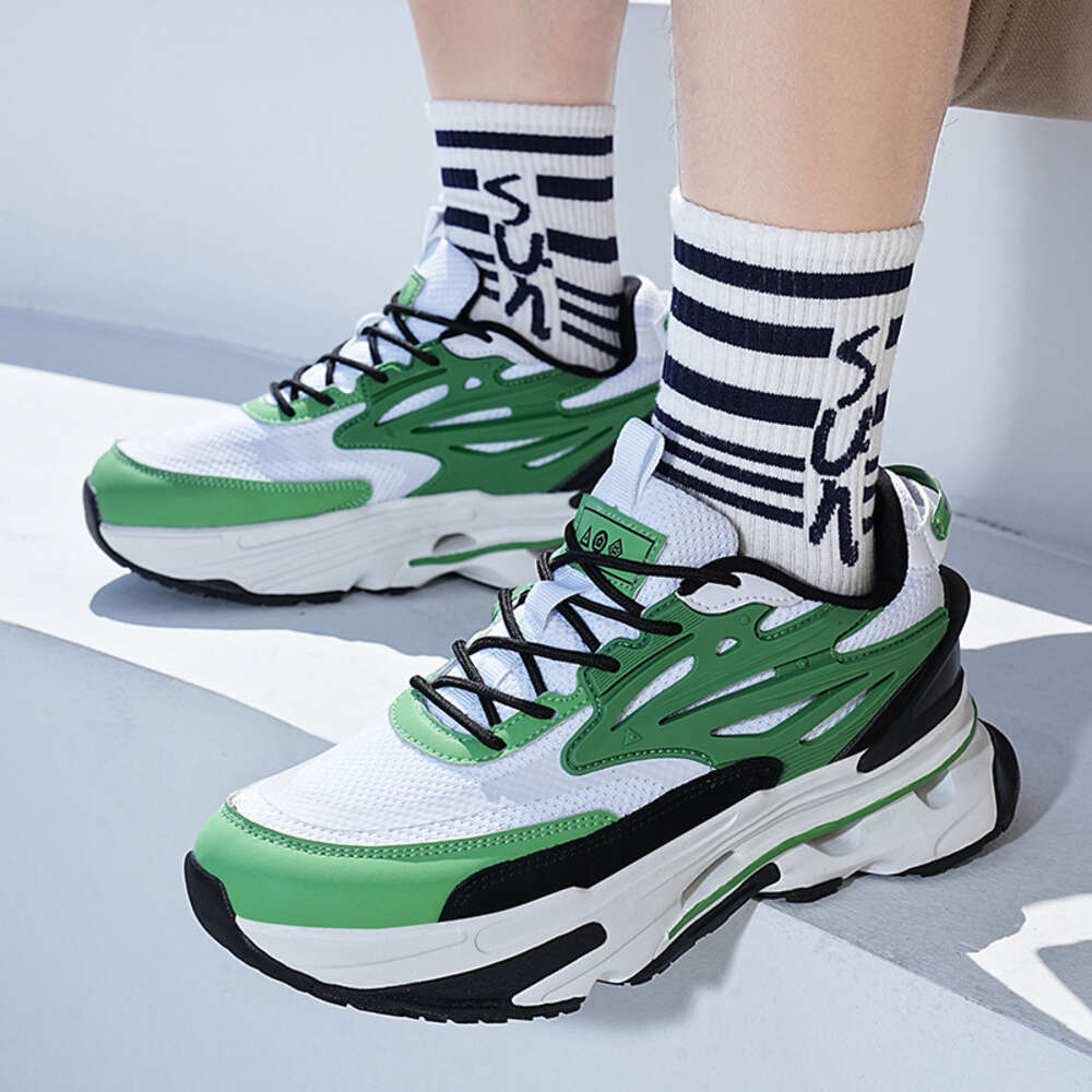 Ddmysports Dad S New Summer Breathable Mesh Thick Sole High Rise Trendy Shoes Korean Version Fashionable And Quality Men Sports OUTDOOR