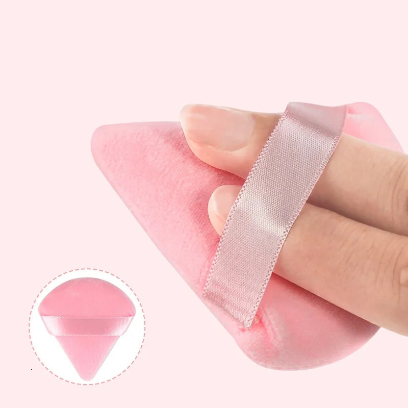 Triangle Powder Puff Soft Makeup Sponge for Face Make Up Eyes Con Shadow Cosmetic Washable Mini Velvet Foundation Puff 240625