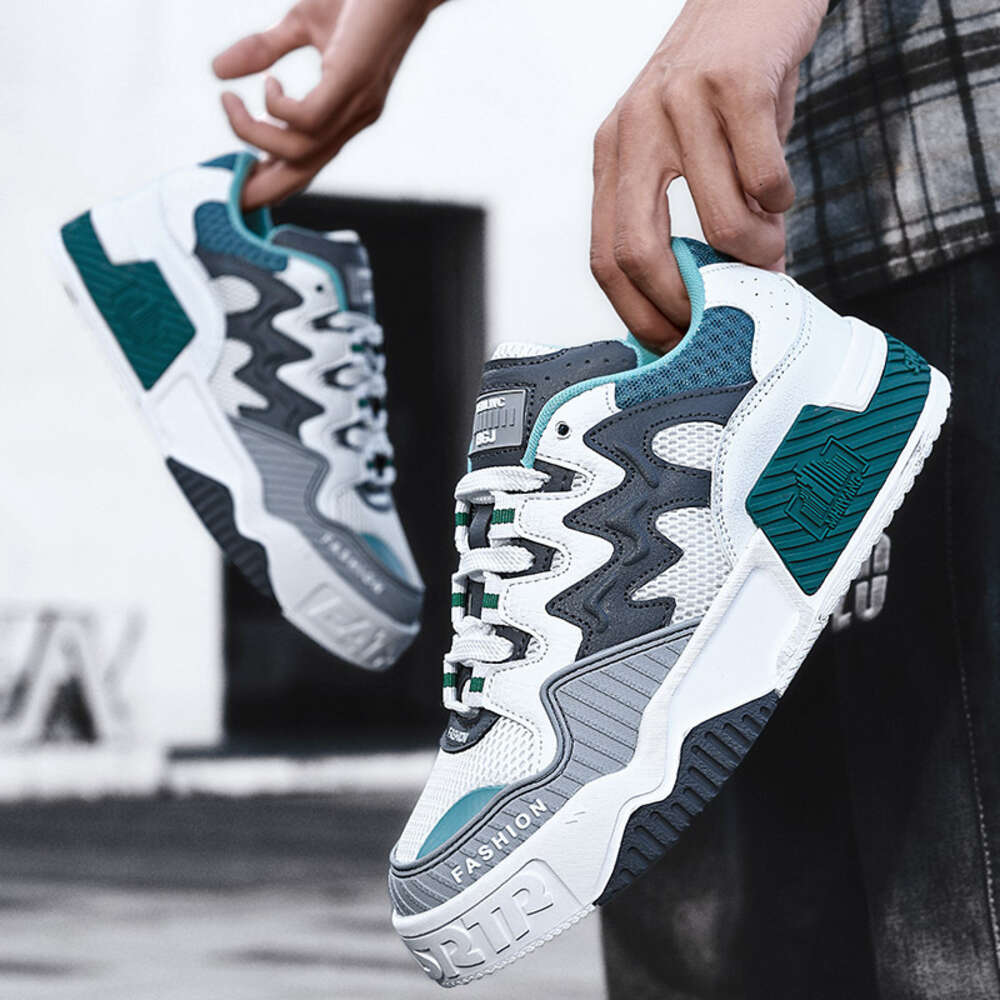 Ddmyoutdoor New Board Fashion Week White Color Block Men S Versatile Casual Sports Autumn Trendy Shoes