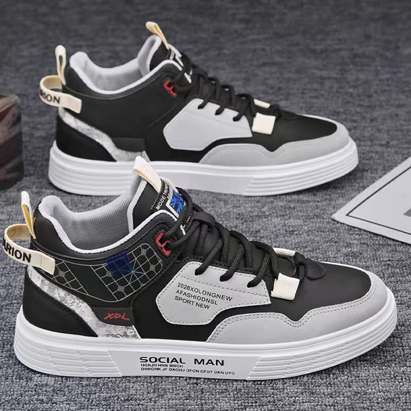 Ddmyoutdoor Mens Casual White Fashion Male Sneakers Flat Breathable Sports Running Shoes Pu Mascuo Outdoo Walking Atillas