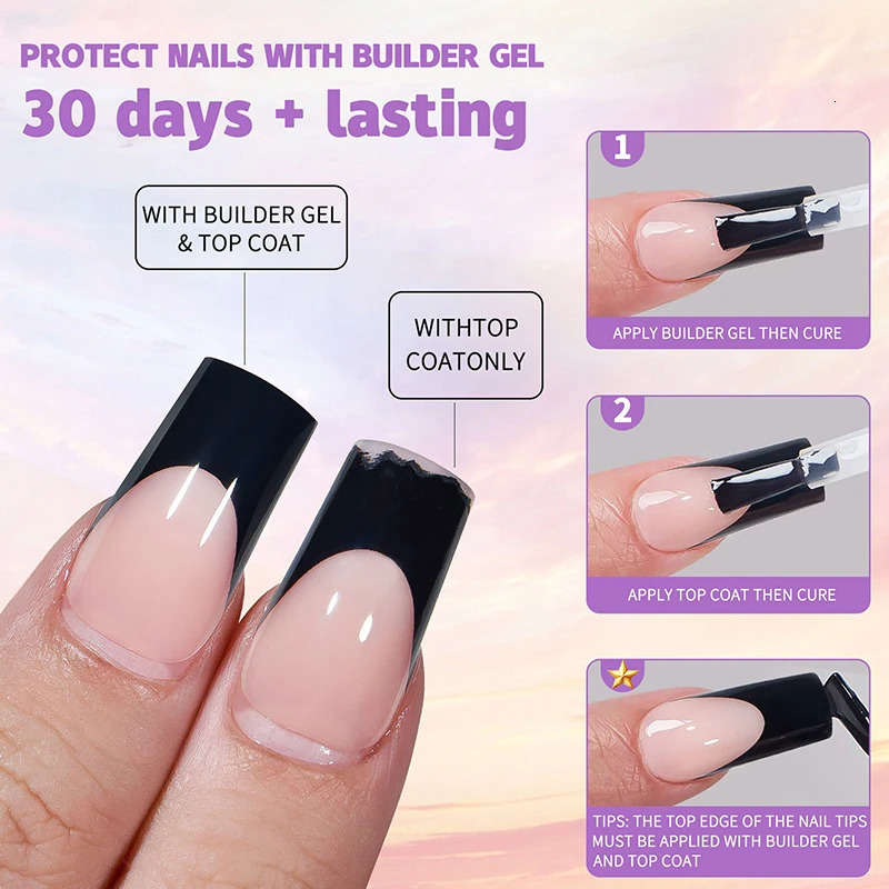 150pcsBoxed French Gel Tips Press On Nails Black Coffee Almond Nails 15 Sizes Pre-applied Fake Nails For Manicure Extension 240620
