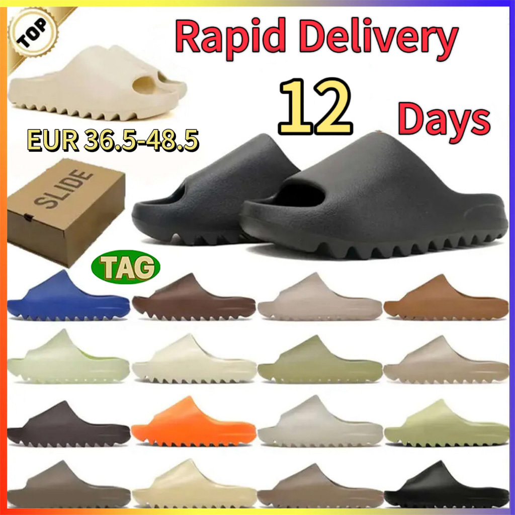 Slippers Shoes Sandals Designer Slides Trainers Sliders Mens Fashion Shoe with Box Bone White Resin Sand Beach Men Womens 2024 Slide Classics Slipper