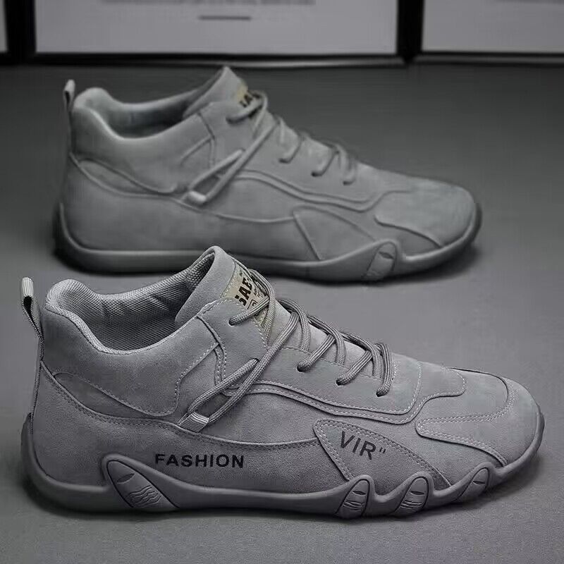 Ankle Boots For Men 2025 Spring Man Casual Sneakers Non Slip Khaki Work Mens Shoe Short Boots Loafers Lace Up Zapatillas