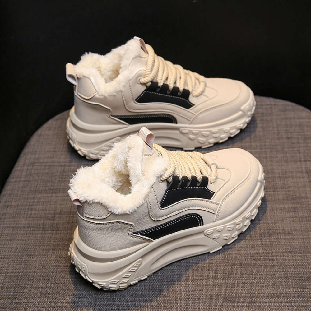 Ddmysports Korean Version Of Father S For Women In Winter Plush Insulation And Versatile Inset Trend Student Casual Sports Cotton Shoes JC OUTDOOR