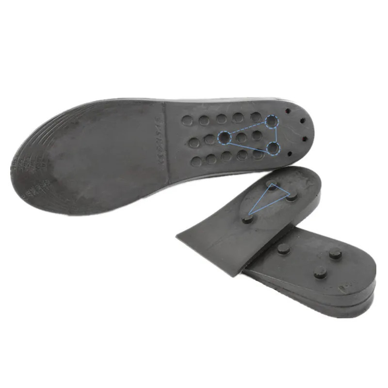 Men PU Adjustable height increasing Elevator insole Lift Inserts Shoes Pad 4 Layers Taller 8cm/3.15 Inches for Men and Women 240621
