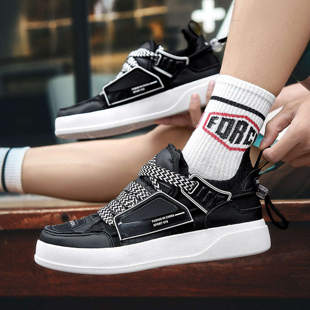 Ddmysports Little White High Top Casual Sports Fashionable Versatile Board Lightweight And Trendy Travel Student Shoes Men S OUTDOOR