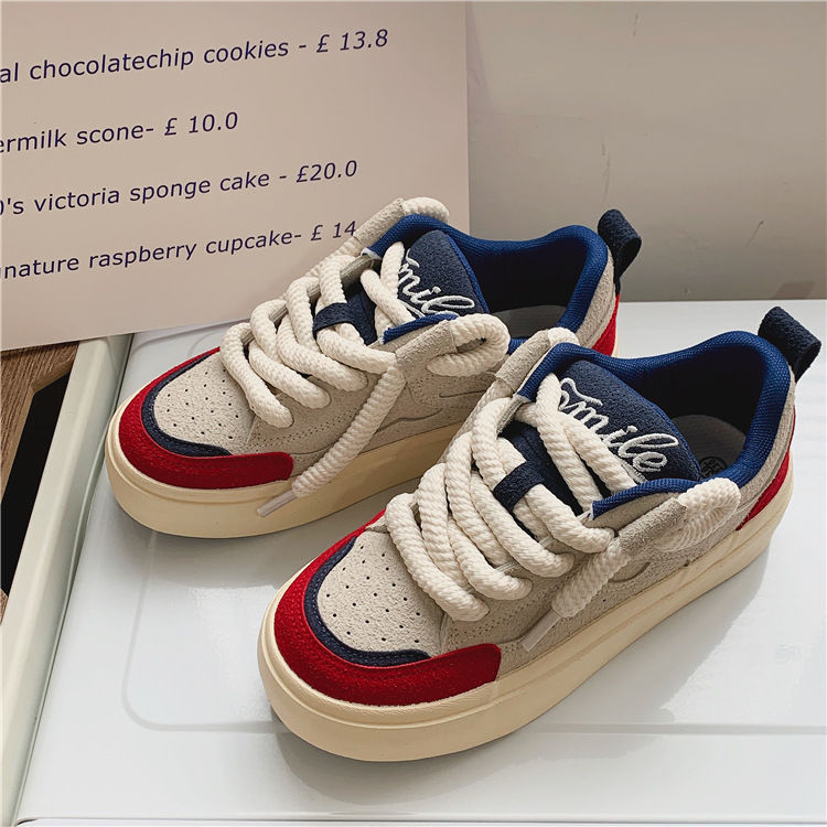 Free Shipping Designer Men Thick Rope Platform Lightweight White Women Casual Skateboarding Shoes