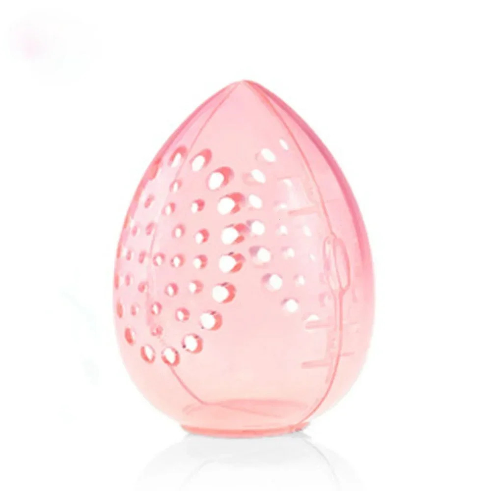 Traveling Makeup Sponge Organizer Box Pink White Egg Shape Plastic Box Powder Sponge Beauty Egg Holder Cosmetics Tools 240620