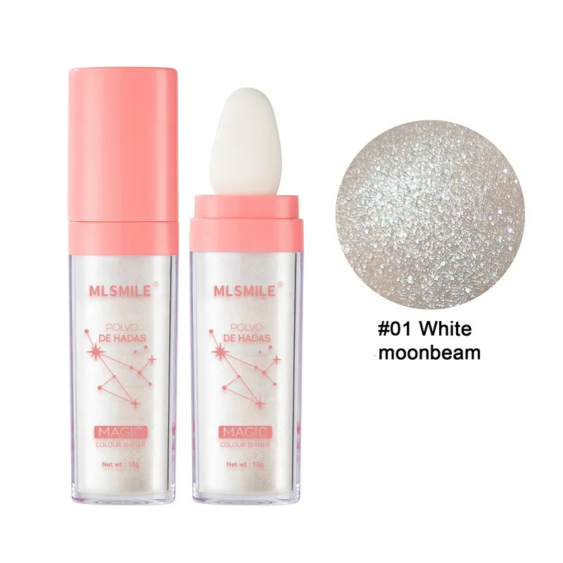 Fairy Powder Highlighter Powder High Gloss Illuminating Powder Professional Face Makeup Eyeshadow Lips Hair Body Glitter Make up 240620