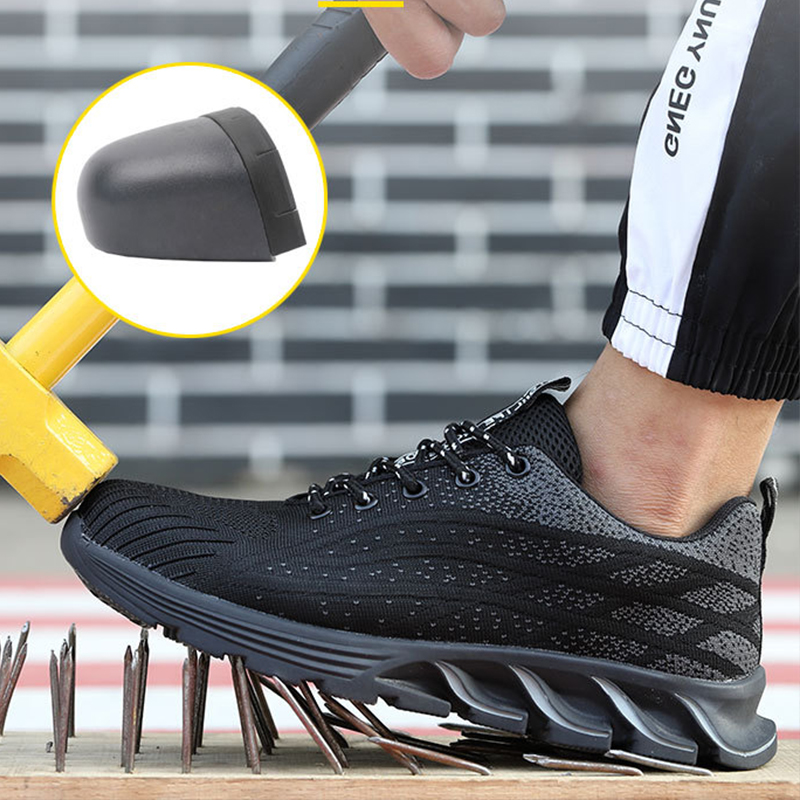 Toe Steel Puncture-Proof Work Sneakers Men Safety Breathable Men's Boots Shoes 1ea3 's