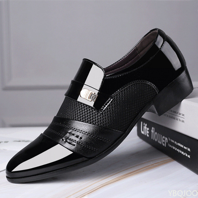 Slip on Oxfords Fashion Business Dress Men 2020 New Classic Leather Men'S Suits Shoes Man Shoes2023