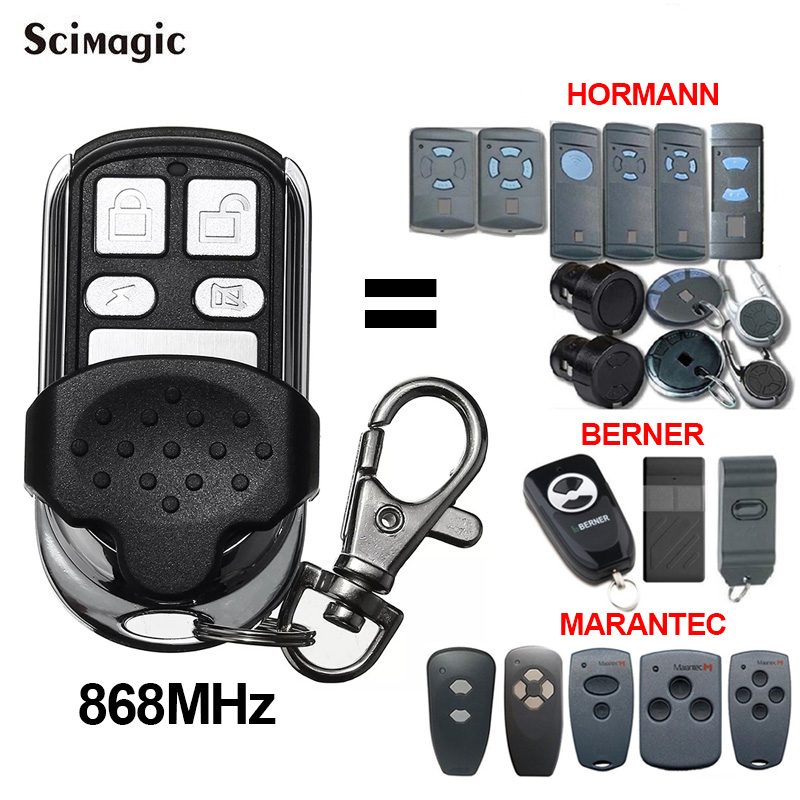 New Hormann Marantec Berner 868mhz Replacement Garage Door Remote Control HSE2 HSE4 HSM2 HSM4 868 Digital D382 D302 868 BHS121