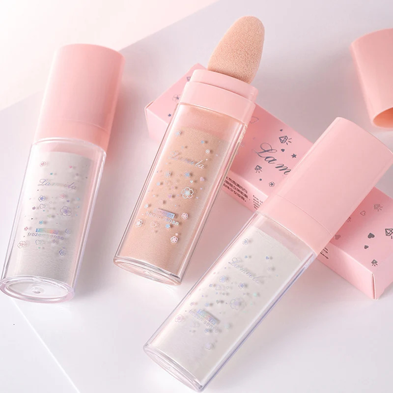 Face Body White Loose Highlight 3 Colors Highlighter Powder Shimmer Contour Blush Powder Makeup Bronzer Glitter Fairy Powder 240620