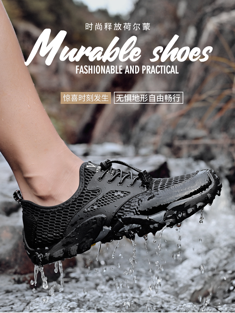 Taihao 9555 Large Mountaineering Outdoor Mesh Creek Tracing Shoes 38-46