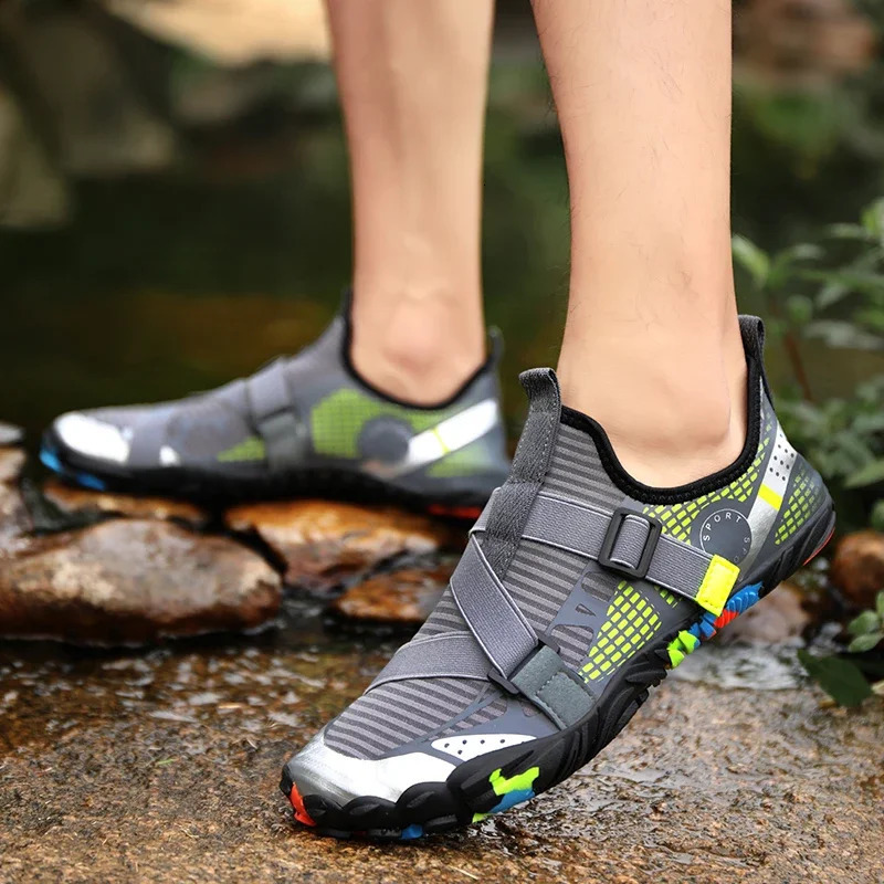 Summer Aqua Shoes men Quick Dry Upstream Water Shoes breathble Fashion Outdoor River Sea Swimming Beach Man Sneakers 240620