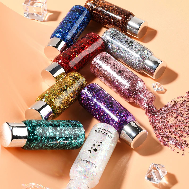 Eye Glitter Nail Hair Body Face Gel Art Waterproof High Gloss Glitter Body Multifunctional Makeup Decoration Party Festival 240620